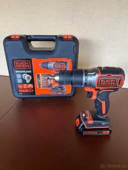 Aku príklepová vŕtačka Black&Decker BL188KB-QW + 2 batérie