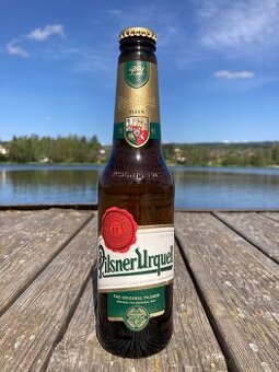 pivo Pilsner Urquell v hnědých lahvích- VÝVOZNÍ