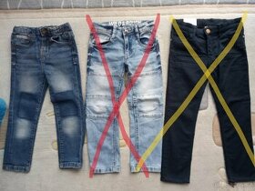 Chlapecké džíny a kalhoty, vel. 110 a 116 - NOVÉ i nosené