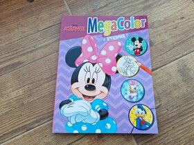 Kniha omalovánek vč. samolepek Megacolor Disney Minnie - 1