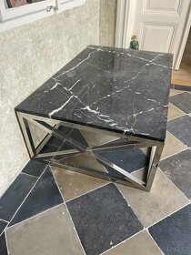 Krásný designový stůl s mramorem - 1