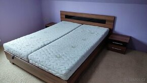 Manželská postel 160x200 s rošty+matrace