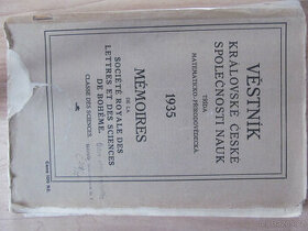 Věstník Královské české společnosti nauk 1935