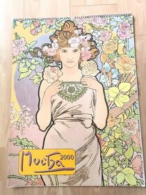 Prodám kalendář Alfonse Muchy z r. 2000