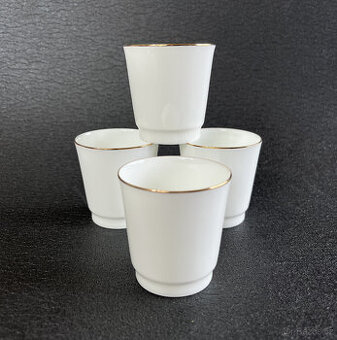 4x porcelánový panák 70ml, LFZ Lomonosov