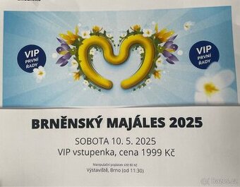 VIP lístek na majáles Brno