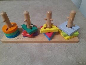 Jouéco dřevěná skládačka Puzzle - 1