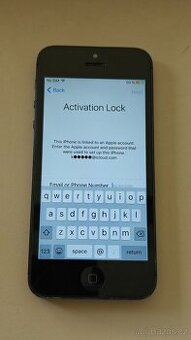 iPhone 5 iCloud blokace