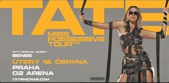 Prodám 2 lístky na Tate McRae 2025 miss possessive tour