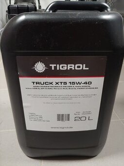 15W40 TIGROL TRUCK XT5, 50Kč/l