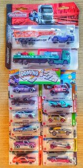 14x hot wheels a majorette autíčka