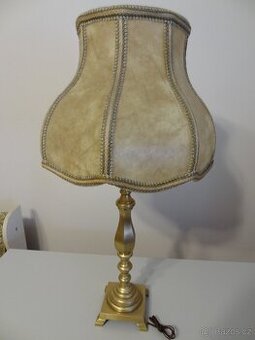 Mosazná stolní lampa antik