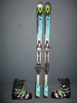 Juniorské lyže VÖLKL RTM 150cm + Lyžáky 28,5cm, SUPER STAV