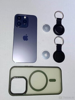 iPhone 14 Pro 512 GB + 2x Airtag, case