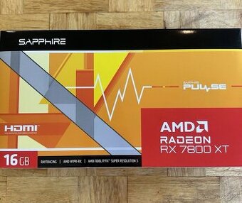 SAPPHIRE PULSE Radeon RX 7800 XT GAMING 16GB / nová + záruka