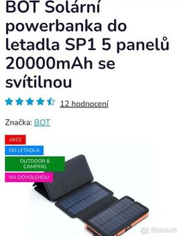 Solární powerbanka