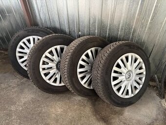15" - Plechové disky VW Golf 6 - 6x15 ET47 + pneu 195/65 R1