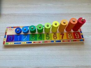 Prodám didaktickou desku s čísly - Bigjigs
