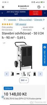 Odvlhčovač stavební