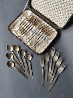 Luxusní vintage dezertní sada příborů (24 ks) nerez SGS40