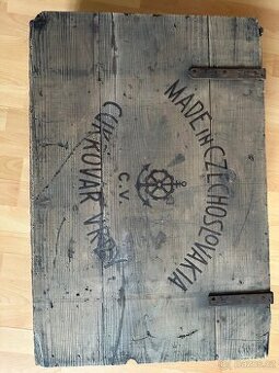 Dřevěná bedna Cukrovar Vrdy Czechoslovakia