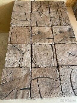 Selská betonová dlažba 22,5 x 22,5 (vzor dřeva)