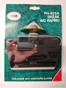 Držák WC papíru PH-925A (chrom/zlato) – nový