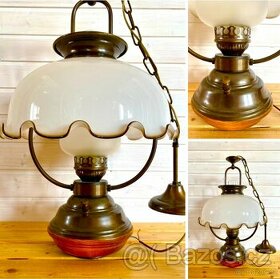 Stará krásná velká lampa ve stylu petrolejky - 1