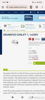 Čerpadlo Grundfos Conlift 1