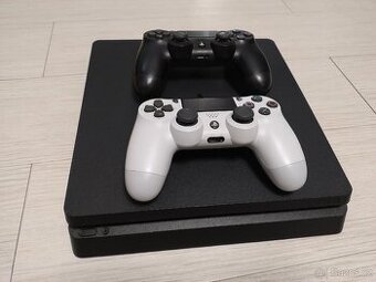 Playstation 4, PS4 slim 500gb, krásný stav