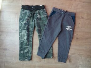 Thermo army kalhoty + teplejší tepláky - vel. 98 - 1