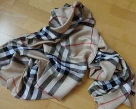 Béžová šála Burberry - 1