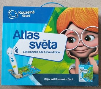 Atlas světa mluvící kniha s tužkou