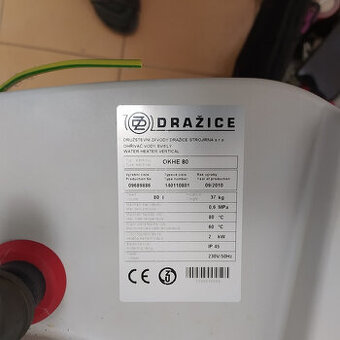 elektrický bojler DRAŽICE 80 l