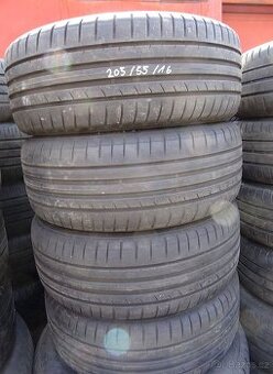 Letní pneu Dunlop Sport, 205/55/16, 4 ks, 5-6 mm