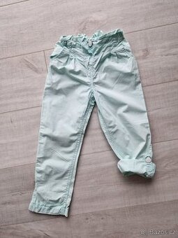 Plátěné kalhoty, třičtvrťáky, vel.104/110