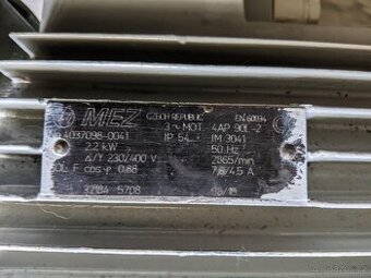 Elektromotor přírubový 2,2 kW, 2865 ot/min