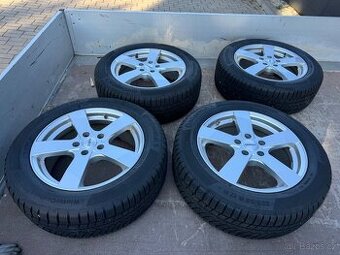 Sada ALU KOL MERCEDES + NOVÉ PNEU CONTINENTAL 225/55/R17"