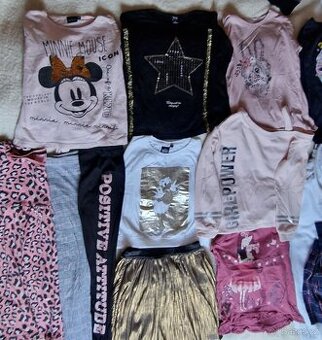 ZNAČKOVÉ,ZLATÉ OBLEČENÍ,BAVLNA, VEL.134, PC VYSOKÁ