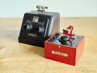 Starožitná rádio krystalka, 2 ks, CENA ZA OBA KUSY