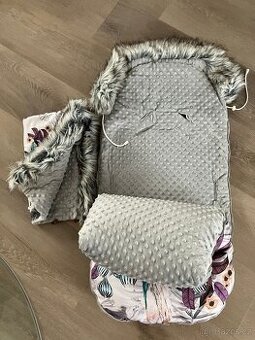 Zimní fusak + rukávník (ruční výroba)