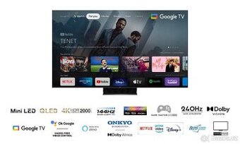 65″ televize TCL 65C845 Google TV, QLED, 165cm, 4K Ultra