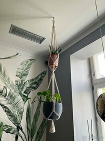 Makrame závěsy na květiny