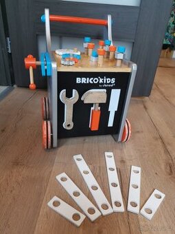 Janod BricoKids chodítko a vozík s náradím