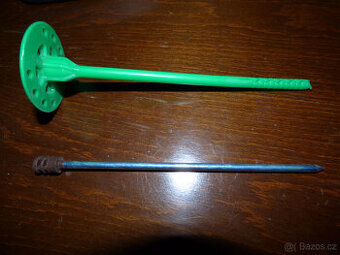 Talířová hmoždinka s kovovým trnem 10x180