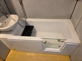 Sedací vana s dvířky 140x70 cm