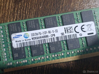 DDR4 ECC 32GB ruzne znacky Samsung hynix server workstation