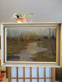 obraz SIBIŘSKÁ TUNDRA, olej, Sergej Tofanov