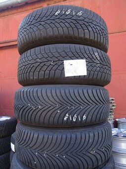 Zimní pneu Continental a Michelin, 195/65/15, 4 ks, 6 mm