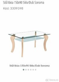 Stůl Ibiza 150x90 
